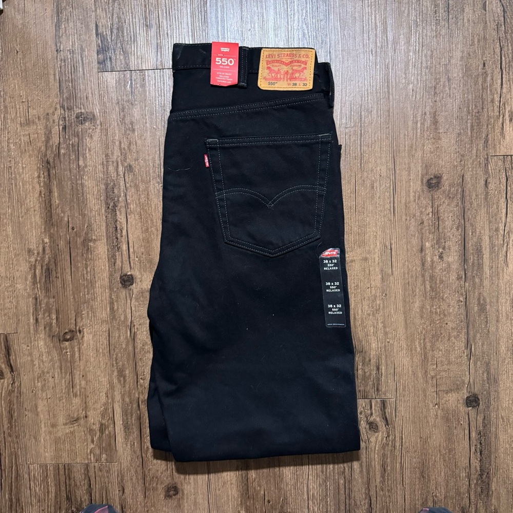 Black Levi 550 Jeans Pants